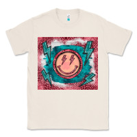 Natural western lightning bolt smiling face turquoise Classic Tee - BarkalooDesign