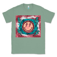 Sage western lightning bolt smiling face turquoise Classic Tee - BarkalooDesign