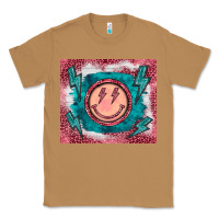 Toasted Coconut western lightning bolt smiling face turquoise Classic Tee - BarkalooDesign