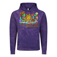 Cloud Purple with god all things are possible summer Vintage Hoodie - AdoDesignShop