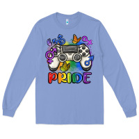 Colony Blue gaymer pride Long Sleeve Tee - MaliasSmallBusiness