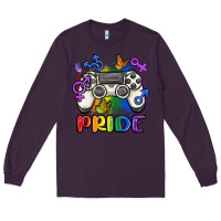 Plum gaymer pride Long Sleeve Tee - MaliasSmallBusiness