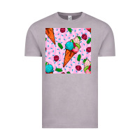 Vintage Zinc ice cream seamless pattern Vintage Tee - BundleAndBundleShop
