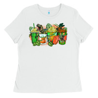 White t rex coffee cups Ladies Tee - Zillion Design Studio