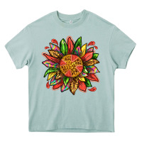 Watermelon Sunflower Heavy Core Tee | Teevron