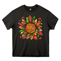 Asphalt watermelon sunflower Heavy Core Tee - texasbilliewilder