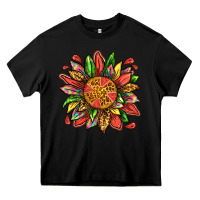 Black watermelon sunflower Heavy Core Tee - texasbilliewilder