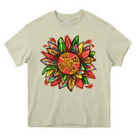 Mossy watermelon sunflower Heavy Core Tee - texasbilliewilder