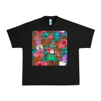 Black floral easter gnomes seamless pattern Urban Heavy Tee - Artiststas