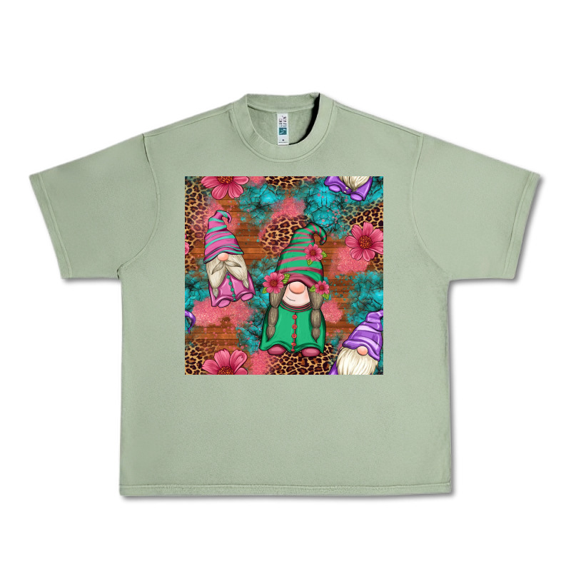 Floral Easter Gnomes Seamless Pattern Urban Heavy Tee by Artiststas | Teevron