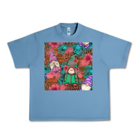 Pebble Blue floral easter gnomes seamless pattern Urban Heavy Tee - Artiststas