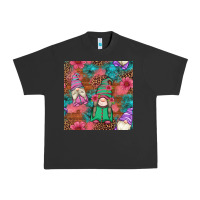 Pigment Black floral easter gnomes seamless pattern Urban Heavy Tee - Artiststas