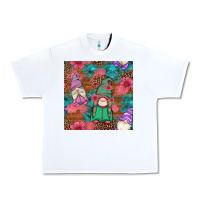 White floral easter gnomes seamless pattern Urban Heavy Tee - Artiststas