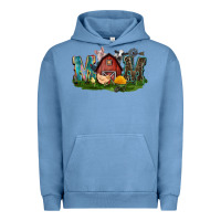 Pigment Pebble Blue Barn Mom Mother's Day Urban Hoodie - CowGirlArtShop