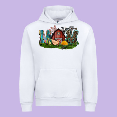 Barn Mom Mother's Day Urban Hoodie Designed By Cowgirlartshop