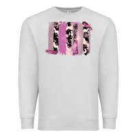 Dove Grey Purple Glitter Cowhide Pattern Brushstrokes Premium Sweatshirt - Bettercallsaul