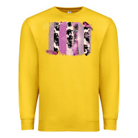 Lemon Purple Glitter Cowhide Pattern Brushstrokes Premium Sweatshirt - Bettercallsaul