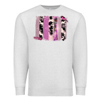Oatmeal Heather Purple Glitter Cowhide Pattern Brushstrokes Premium Sweatshirt - Bettercallsaul