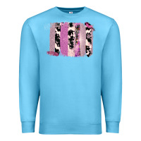 Ocean Blue Purple Glitter Cowhide Pattern Brushstrokes Premium Sweatshirt - Bettercallsaul