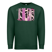 Sports Green Purple Glitter Cowhide Pattern Brushstrokes Premium Sweatshirt - Bettercallsaul