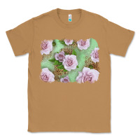 Toasted Coconut pink roses with leopard background Classic Tee - LillyAllenDesigns