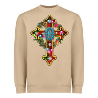 Mushroom christmas cross Heavyweight Sweatshirt - AdoDesignShop