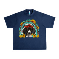 Navy german shorthaired pointer western rainbow Urban Heavy Tee - Artiststas