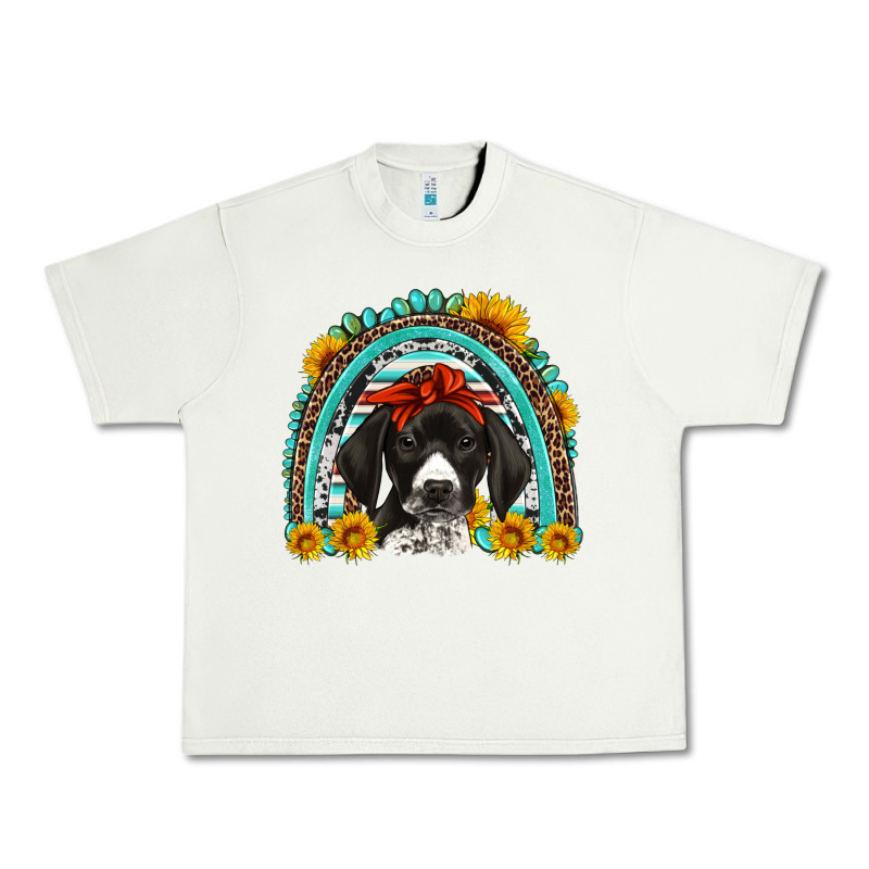 German Shorthaired Pointer Western Rainbow Urban Heavy Tee by Artiststas | Teevron