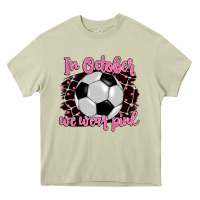 Mossy in october we wear pink soccer Heavy Core Tee - BarkalooDesign