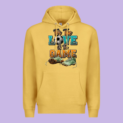 For The Love Of The Game Soccer Premium Hoodie Designed By Nancycooperartshop