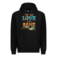 Black For the love of the game Soccer Premium Hoodie - NancyCooperArtShop