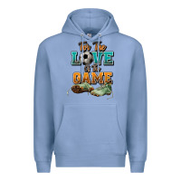 Colony Blue For the love of the game Soccer Premium Hoodie - NancyCooperArtShop