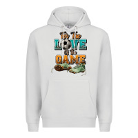Dove Grey For the love of the game Soccer Premium Hoodie - NancyCooperArtShop