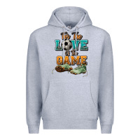 Heather Grey For the love of the game Soccer Premium Hoodie - NancyCooperArtShop