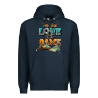 Navy For the love of the game Soccer Premium Hoodie - NancyCooperArtShop