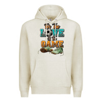 Oatmeal Heather For the love of the game Soccer Premium Hoodie - NancyCooperArtShop