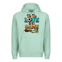 Seafoam For the love of the game Soccer Premium Hoodie - NancyCooperArtShop
