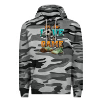Slate Camo For the love of the game Soccer Premium Hoodie - NancyCooperArtShop