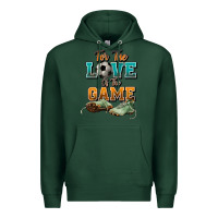 Sports Green For the love of the game Soccer Premium Hoodie - NancyCooperArtShop