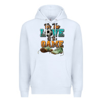 White For the love of the game Soccer Premium Hoodie - NancyCooperArtShop