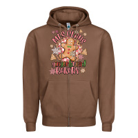 Chestnut mrs claus gingerbread bakery Zipper Hoodie - MaliasSmallBusiness