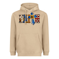 Faith  Th Of July Cross Heavyweight Hoodie | Teevron