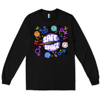 Black safe space Long Sleeve Tee - MaliasSmallBusiness