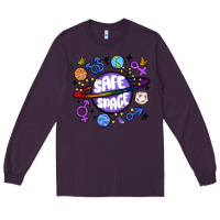 Plum safe space Long Sleeve Tee - MaliasSmallBusiness