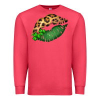 Cardinal St. Patricks Day Leopard Lips Premium Sweatshirt - Bettercallsaul