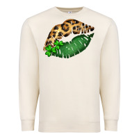 Sandshell St. Patricks Day Leopard Lips Premium Sweatshirt - Bettercallsaul