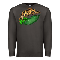 Smoke St. Patricks Day Leopard Lips Premium Sweatshirt - Bettercallsaul