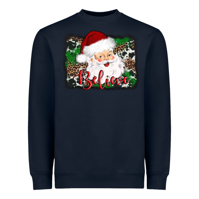 Believe Santa Heavyweight Sweatshirt by AdoDesignShop | Teevron