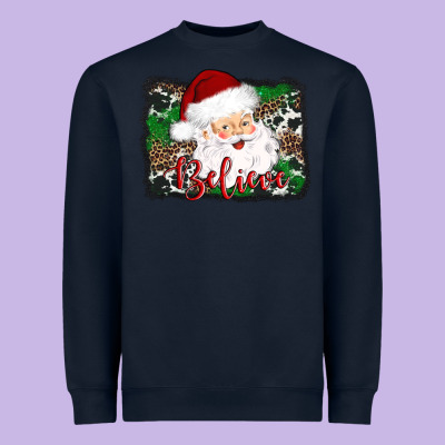 Believe Santa Heavyweight Sweatshirt Designed By Adodesignshop