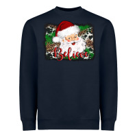 Navy believe santa Heavyweight Sweatshirt - AdoDesignShop